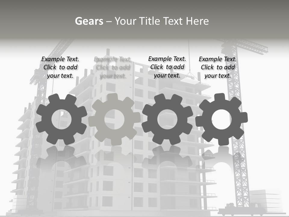 Architect Flat Engineering PowerPoint Template