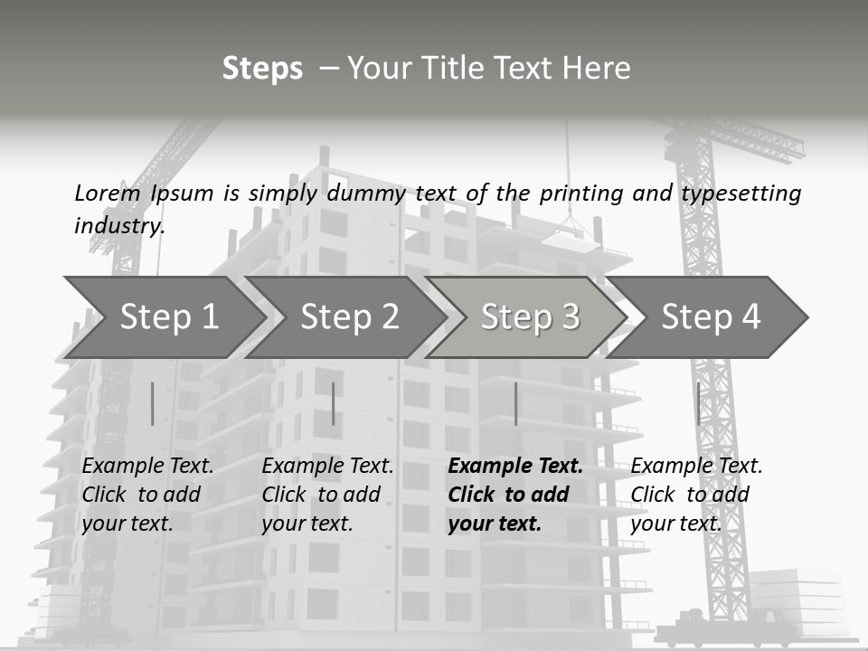 Architect Flat Engineering PowerPoint Template