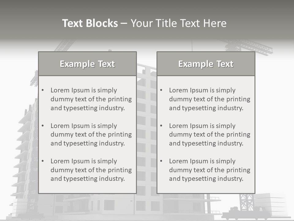 Architect Flat Engineering PowerPoint Template