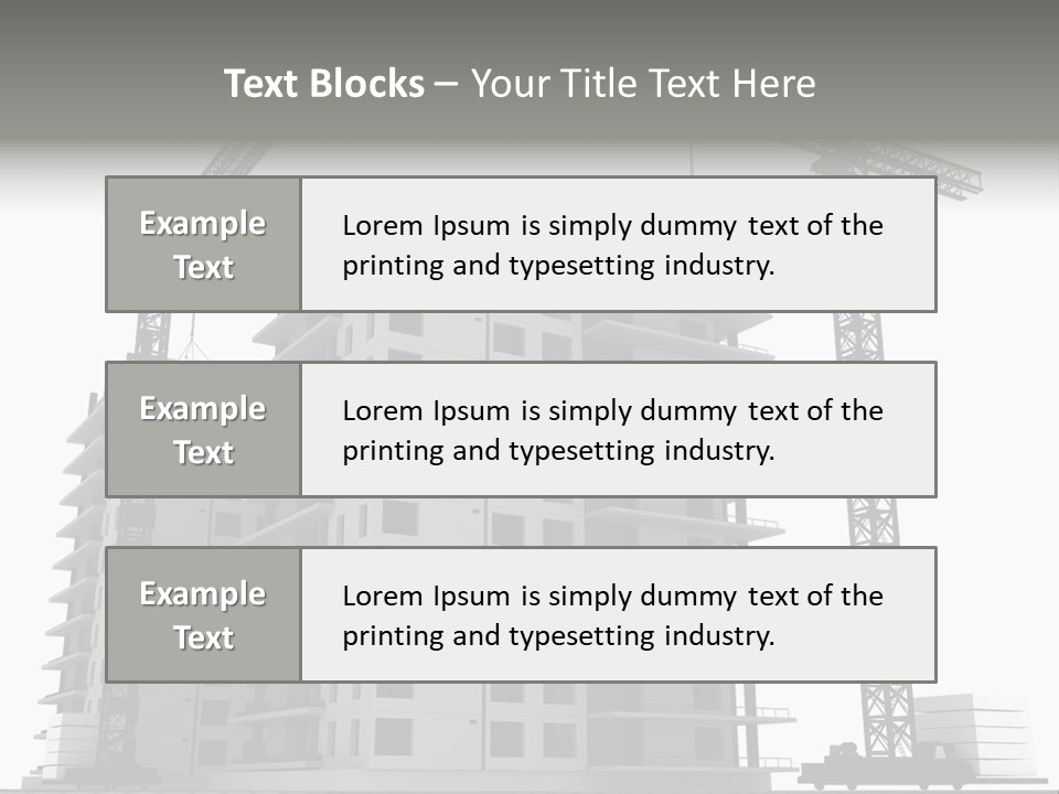 Architect Flat Engineering PowerPoint Template