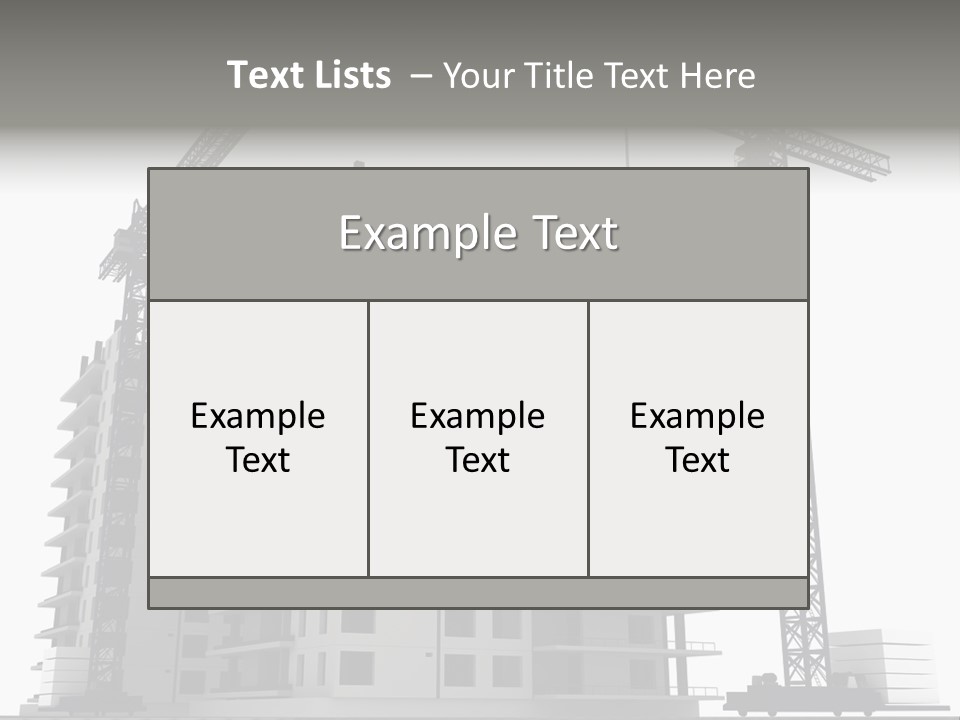 Architect Flat Engineering PowerPoint Template
