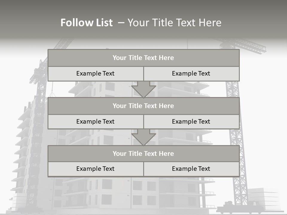 Architect Flat Engineering PowerPoint Template