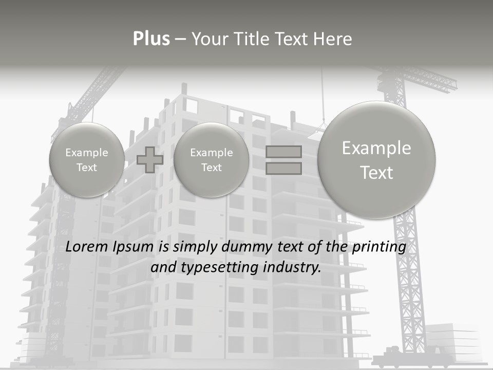 Architect Flat Engineering PowerPoint Template