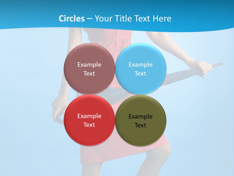 Beautiful Umbrella Pretty PowerPoint Template