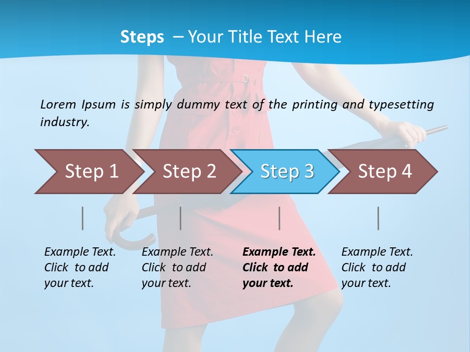 Beautiful Umbrella Pretty PowerPoint Template