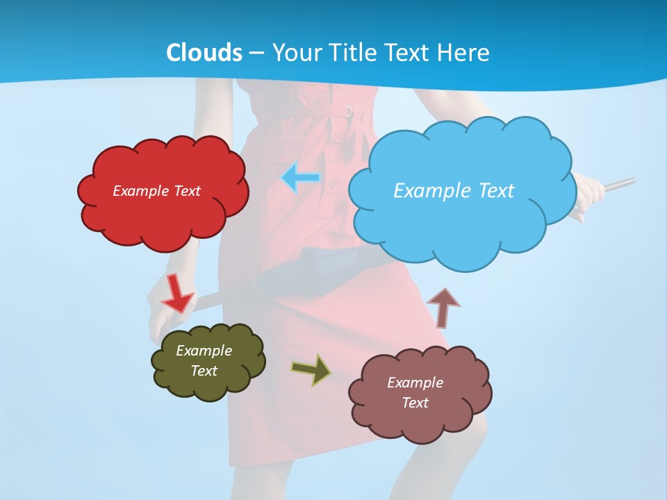 Beautiful Umbrella Pretty PowerPoint Template