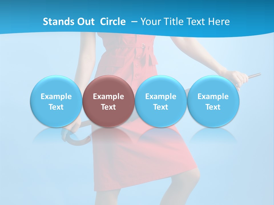 Beautiful Umbrella Pretty PowerPoint Template