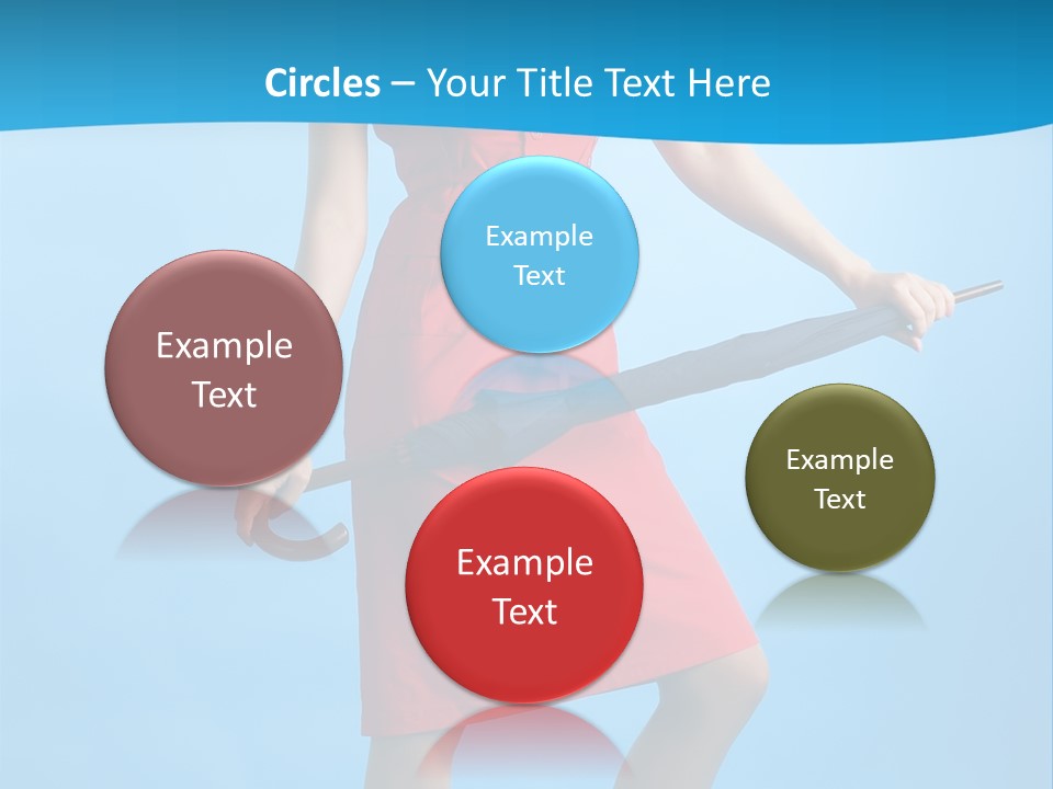 Beautiful Umbrella Pretty PowerPoint Template