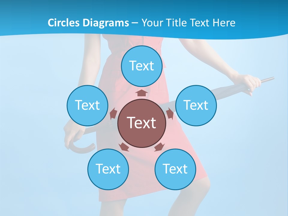 Beautiful Umbrella Pretty PowerPoint Template