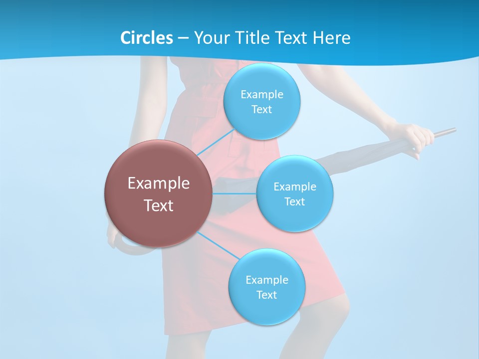 Beautiful Umbrella Pretty PowerPoint Template