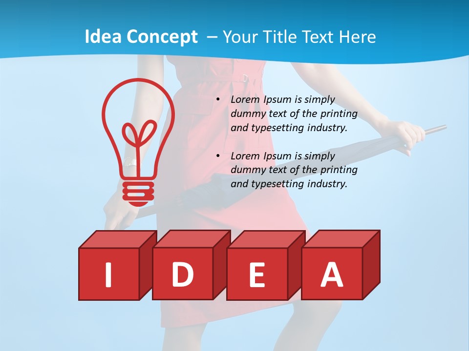 Beautiful Umbrella Pretty PowerPoint Template