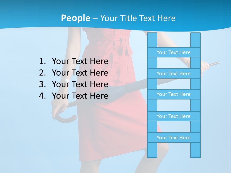 Beautiful Umbrella Pretty PowerPoint Template