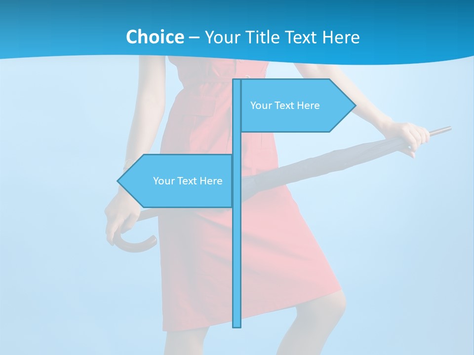 Beautiful Umbrella Pretty PowerPoint Template