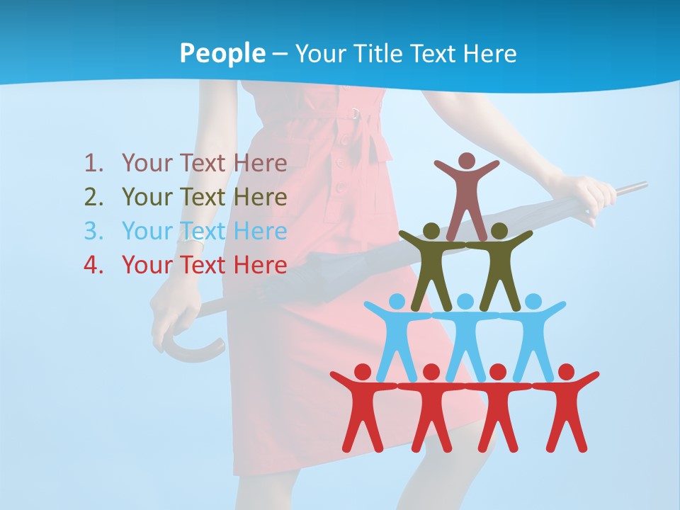 Beautiful Umbrella Pretty PowerPoint Template