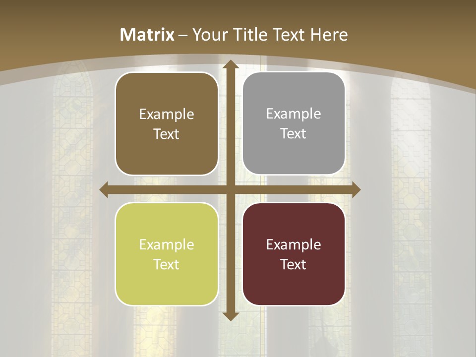 Arch Prayer Burst PowerPoint Template