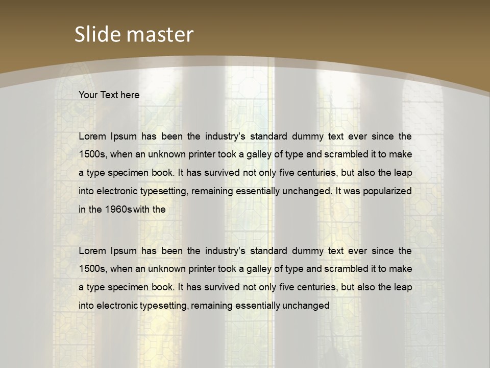 Arch Prayer Burst PowerPoint Template