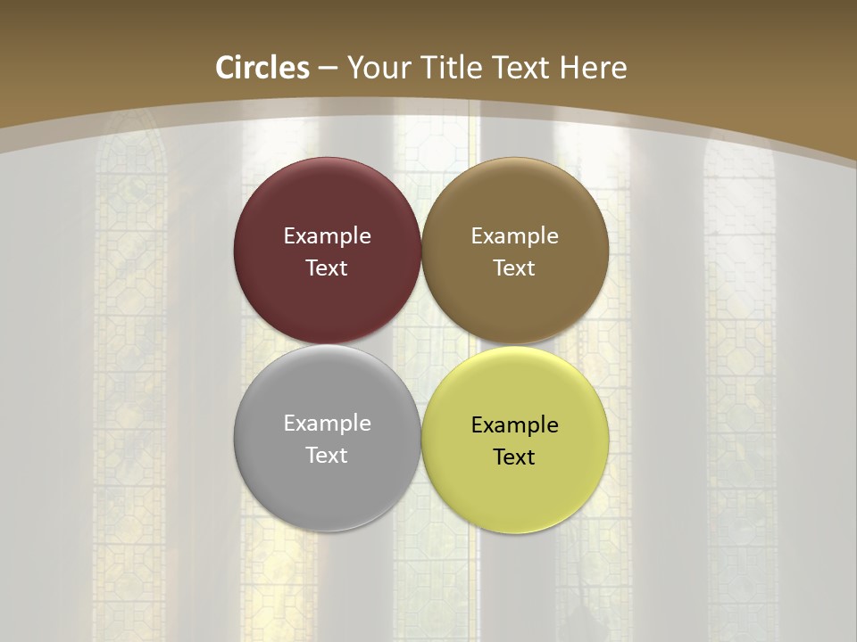Arch Prayer Burst PowerPoint Template