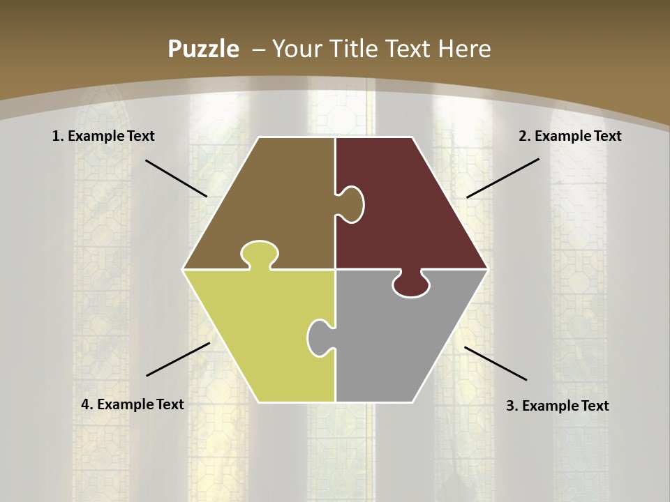 Arch Prayer Burst PowerPoint Template
