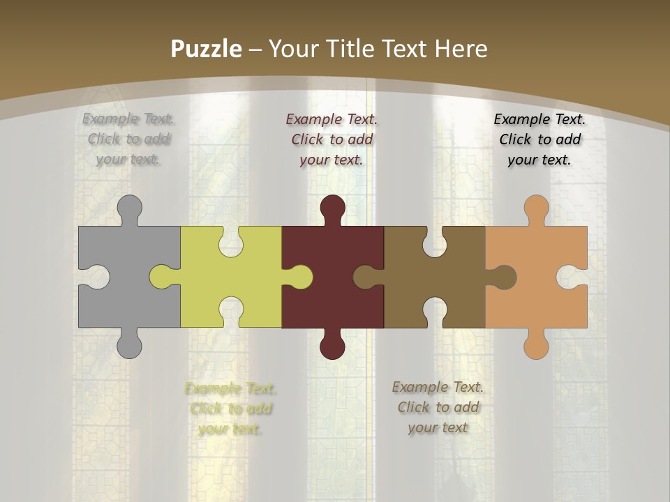 Arch Prayer Burst PowerPoint Template