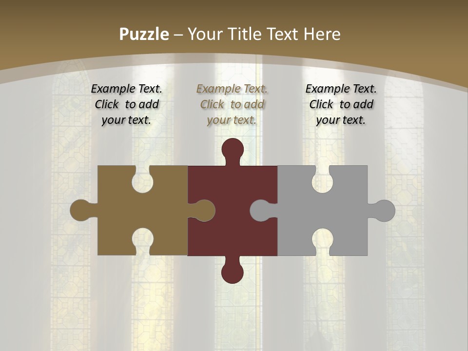 Arch Prayer Burst PowerPoint Template