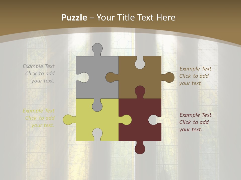 Arch Prayer Burst PowerPoint Template