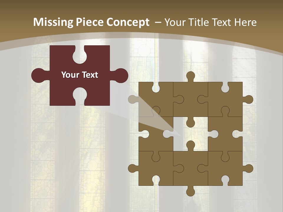 Arch Prayer Burst PowerPoint Template