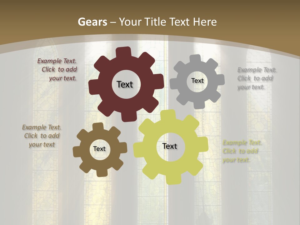 Arch Prayer Burst PowerPoint Template