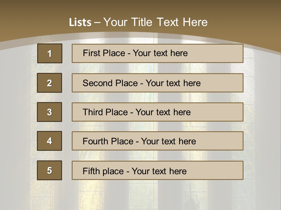 Arch Prayer Burst PowerPoint Template