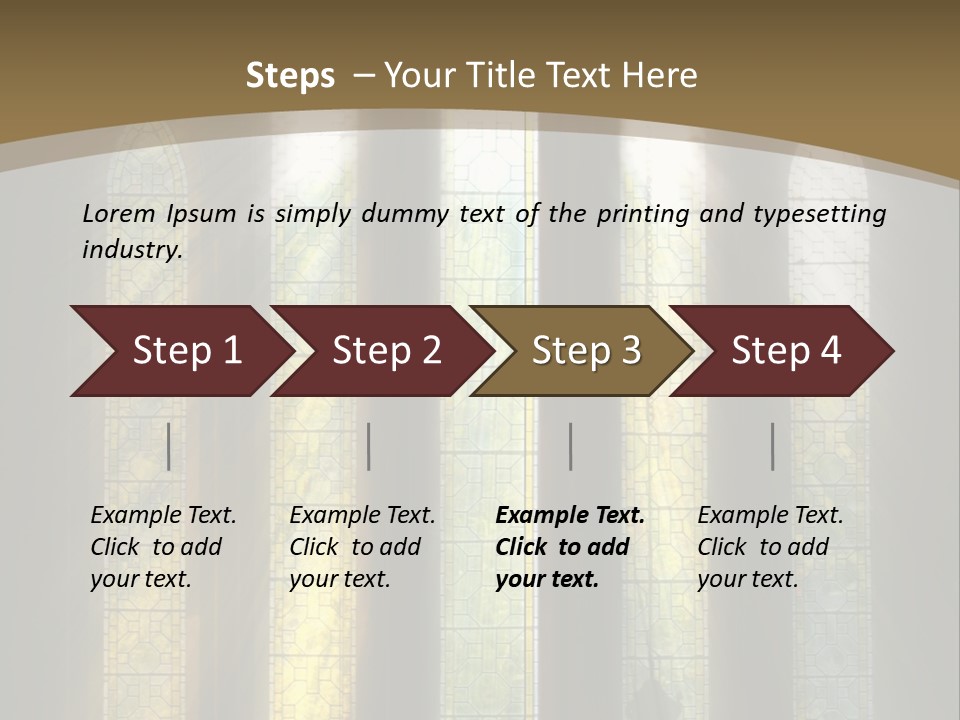 Arch Prayer Burst PowerPoint Template