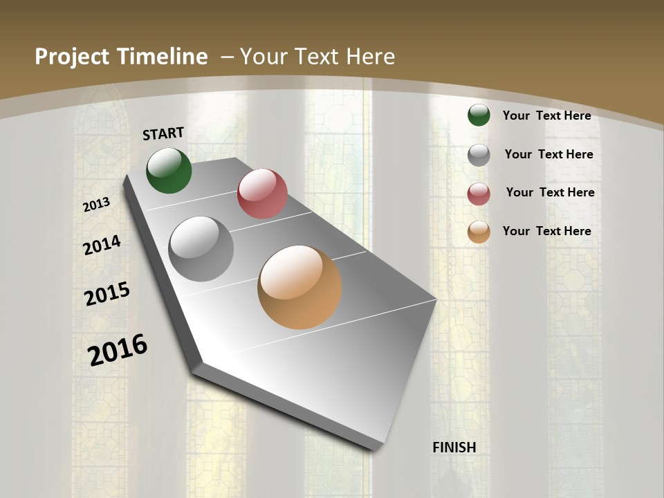 Arch Prayer Burst PowerPoint Template
