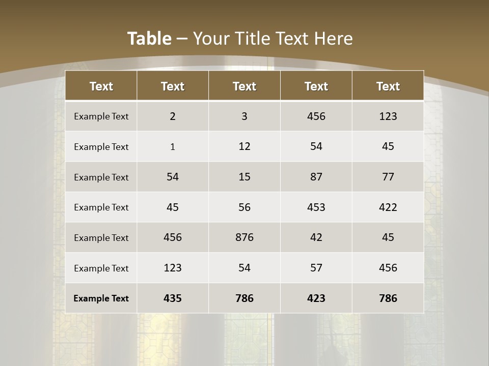 Arch Prayer Burst PowerPoint Template