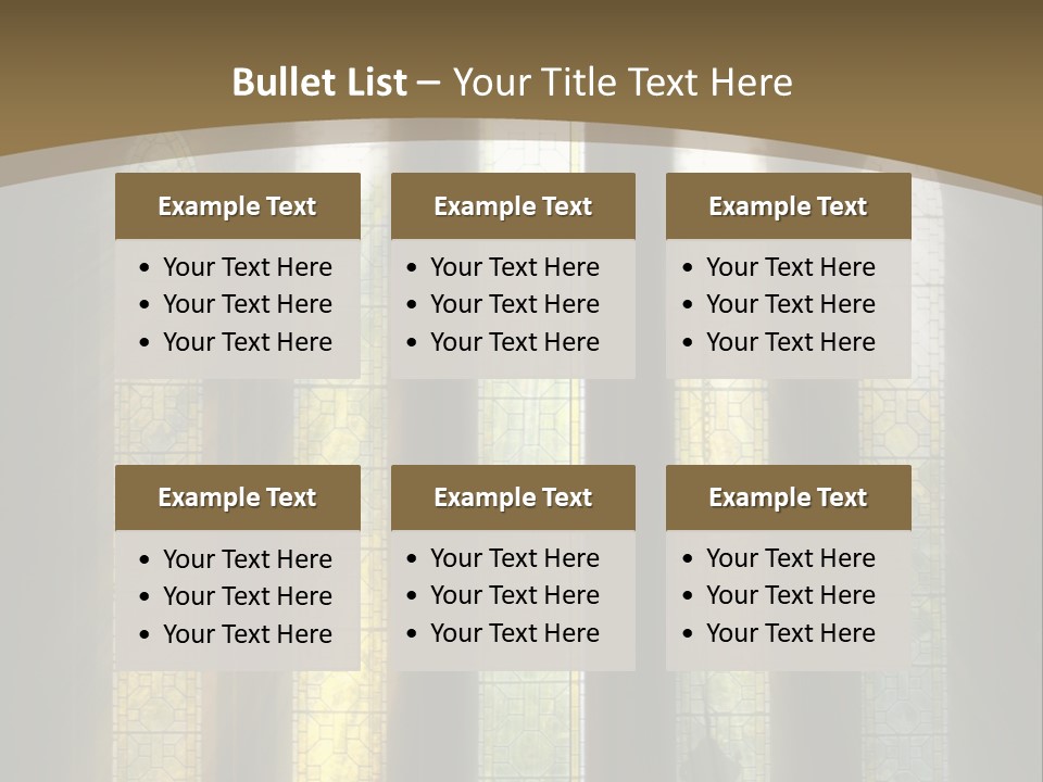 Arch Prayer Burst PowerPoint Template