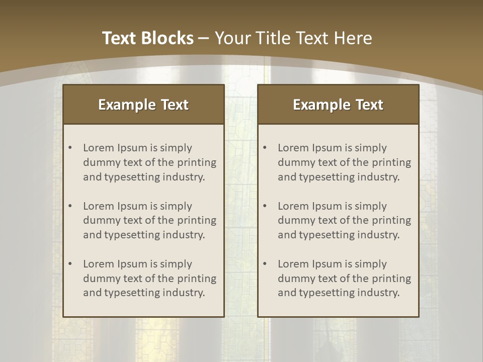 Arch Prayer Burst PowerPoint Template