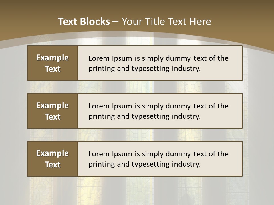 Arch Prayer Burst PowerPoint Template