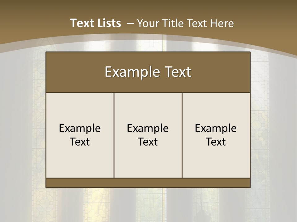 Arch Prayer Burst PowerPoint Template