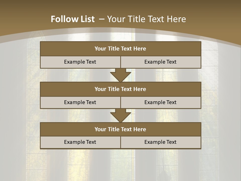 Arch Prayer Burst PowerPoint Template