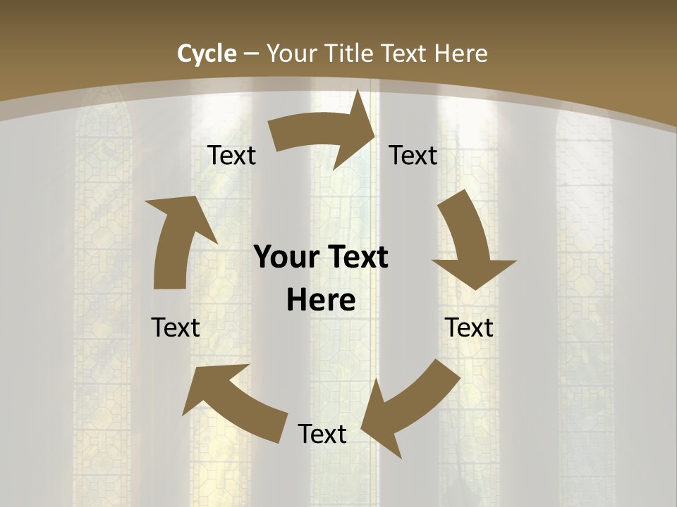 Arch Prayer Burst PowerPoint Template