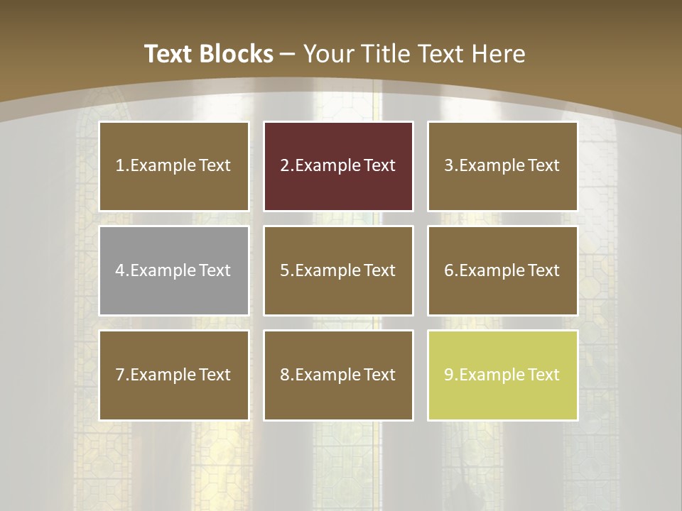 Arch Prayer Burst PowerPoint Template