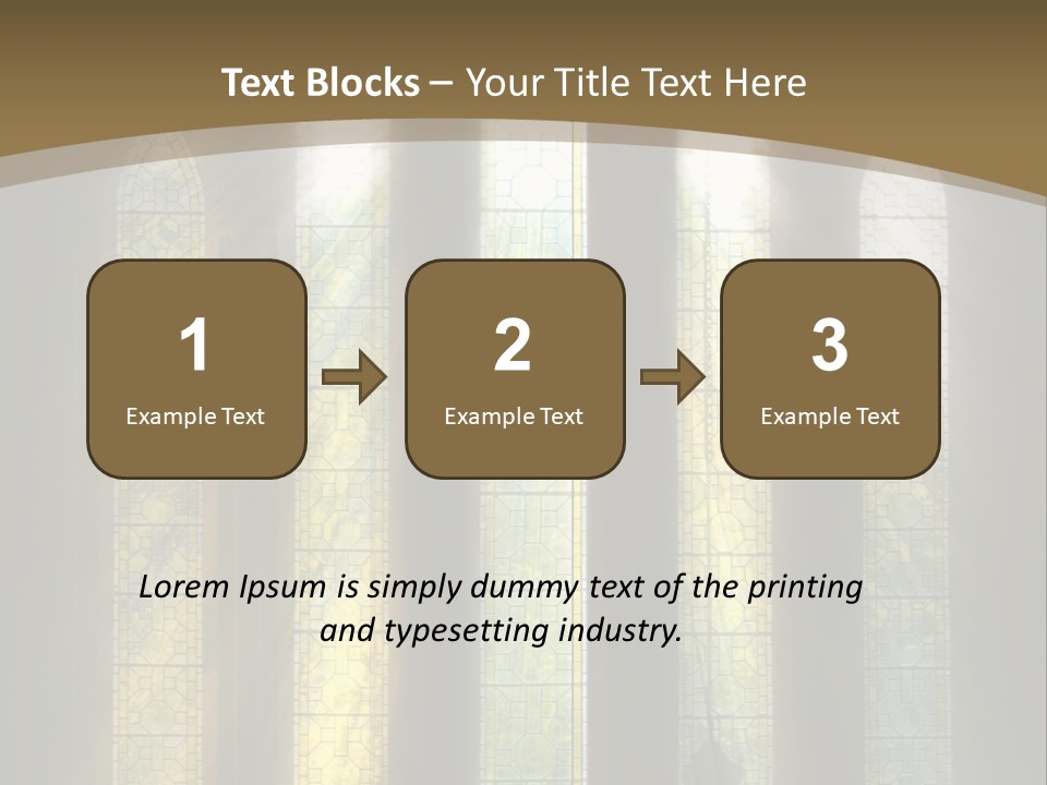 Arch Prayer Burst PowerPoint Template