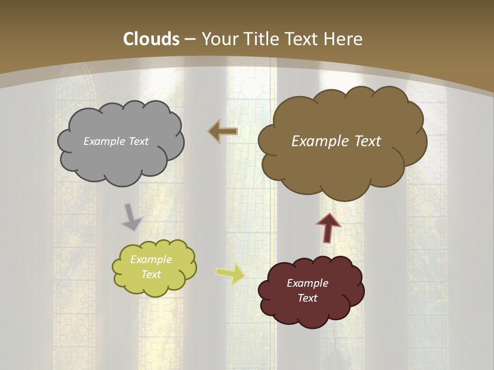 Arch Prayer Burst PowerPoint Template