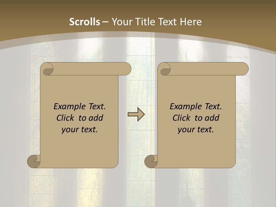 Arch Prayer Burst PowerPoint Template