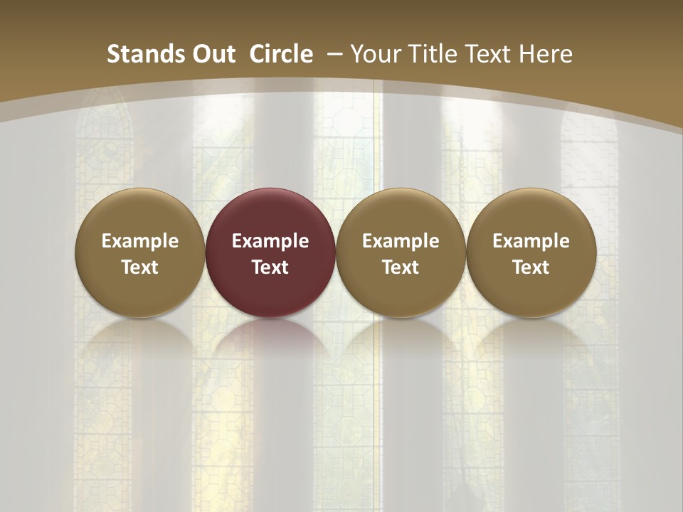 Arch Prayer Burst PowerPoint Template