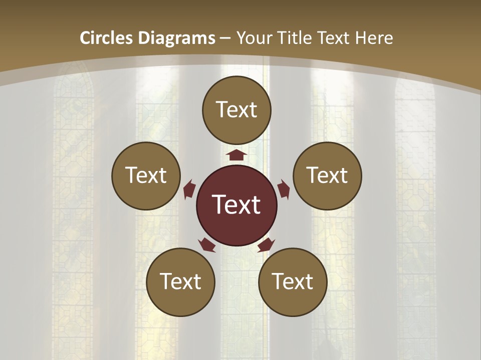 Arch Prayer Burst PowerPoint Template