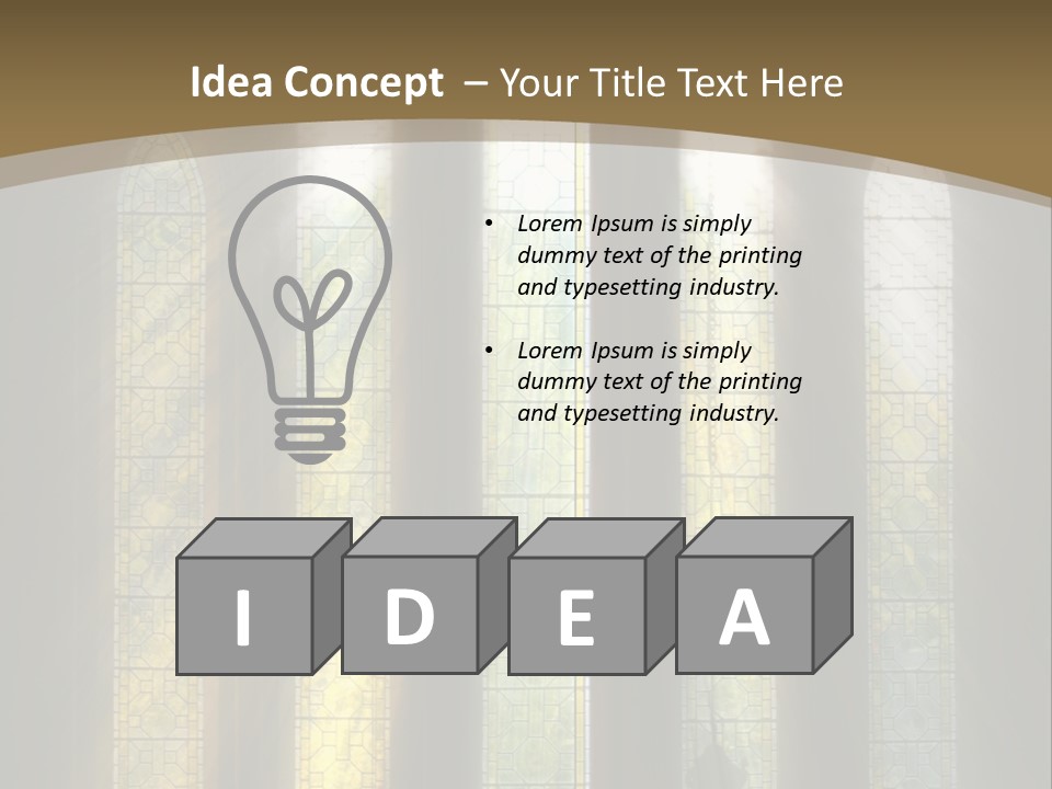 Arch Prayer Burst PowerPoint Template