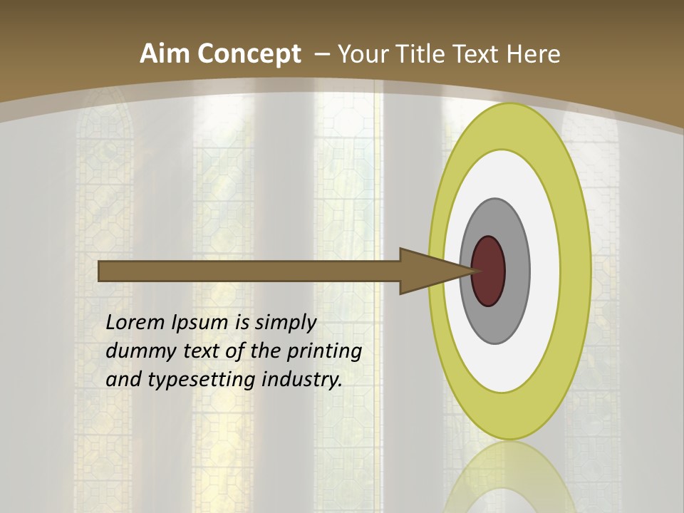 Arch Prayer Burst PowerPoint Template