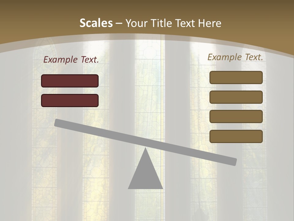 Arch Prayer Burst PowerPoint Template