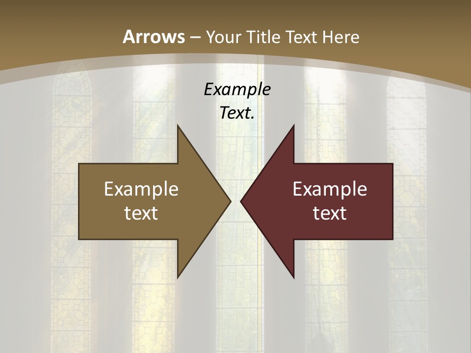 Arch Prayer Burst PowerPoint Template