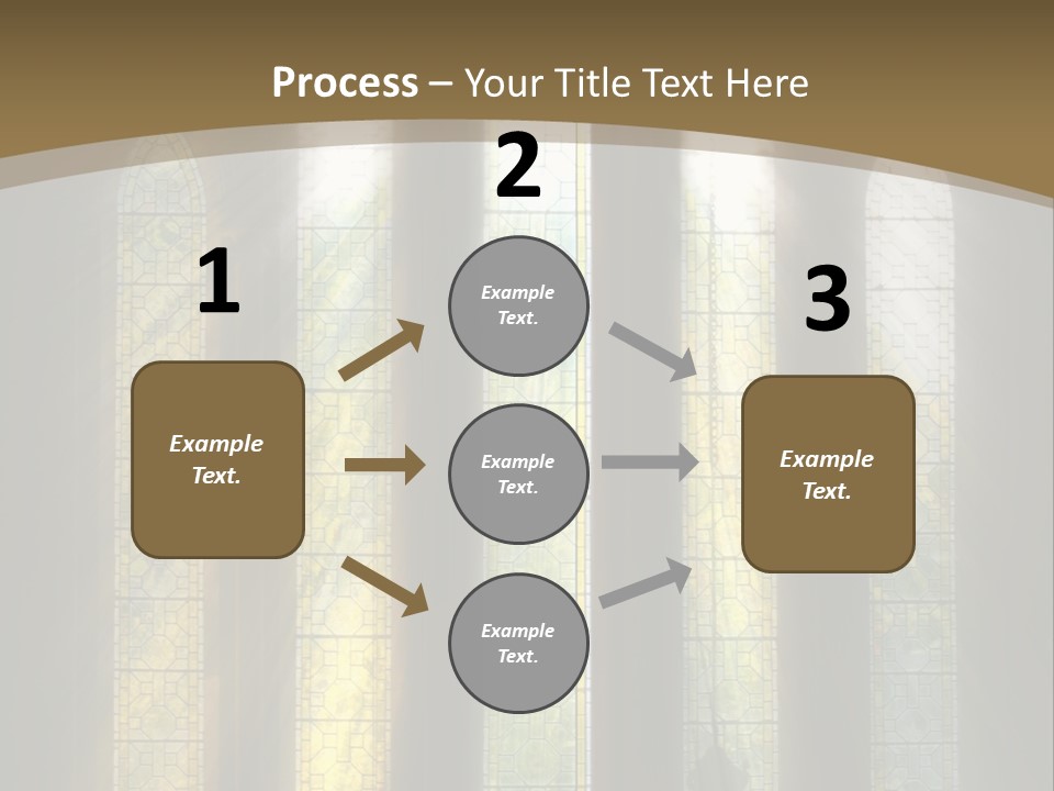 Arch Prayer Burst PowerPoint Template
