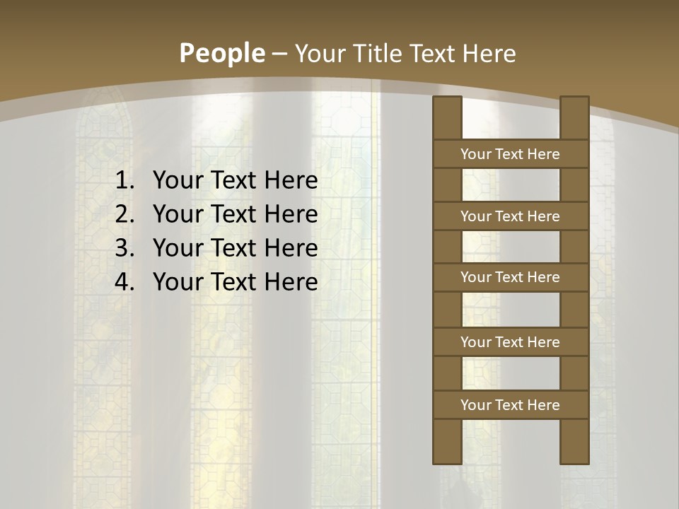 Arch Prayer Burst PowerPoint Template