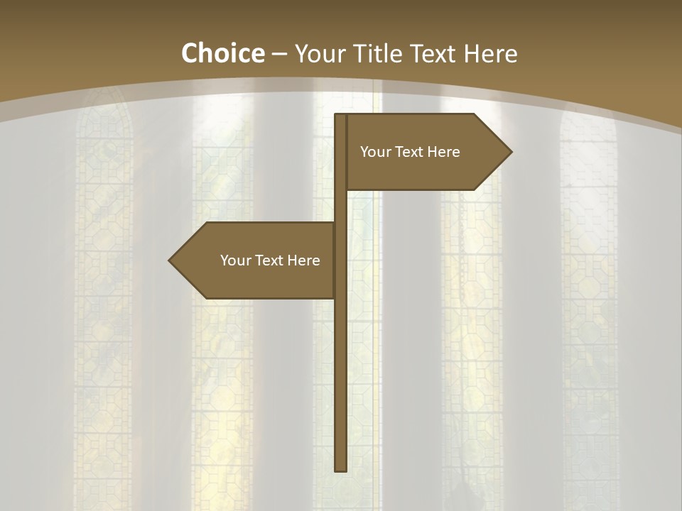 Arch Prayer Burst PowerPoint Template